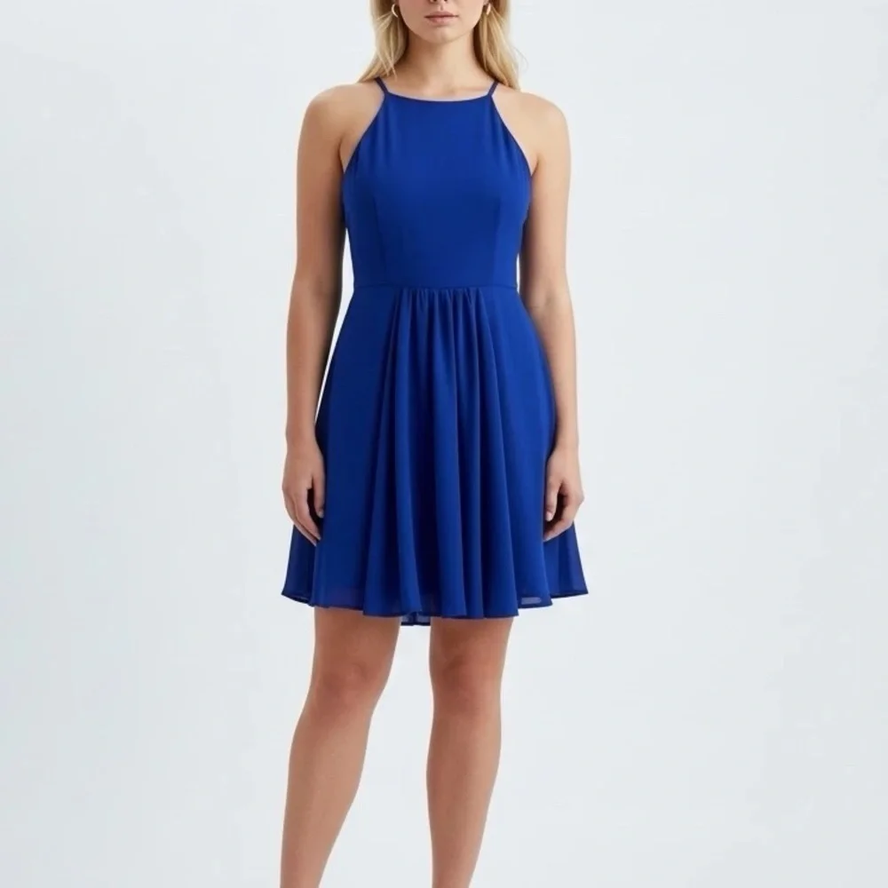 b darlin blue dress B Darlin Blue Cocktail Dress